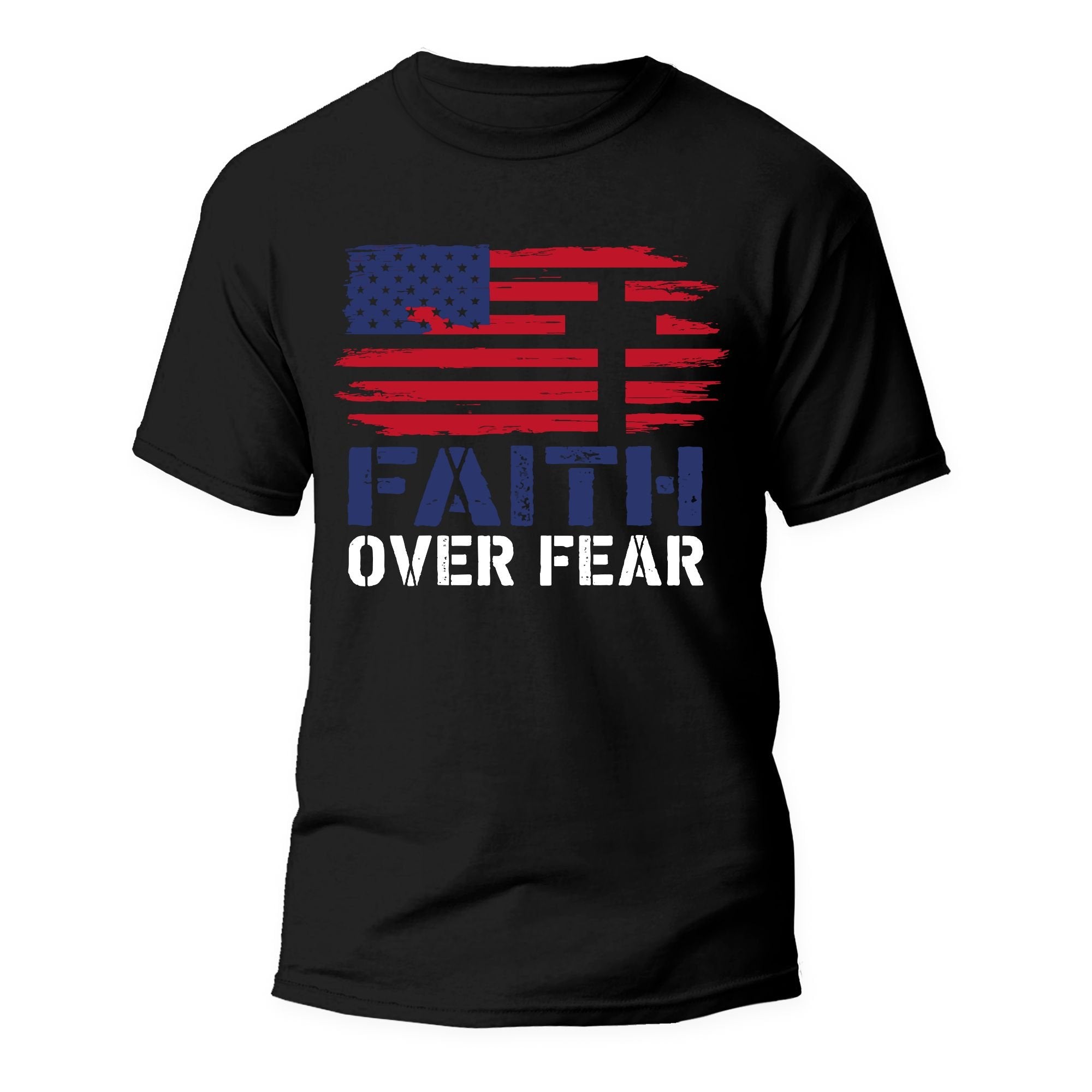 Faith Over Fear Unisex T-shirt - Black